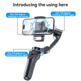 Yesido SF21 3-Axis Auto Face Tracking Gimbal Stabilizer – Built-in Camera / Fill Light/ 2550mAh Battery/ Bluetooth 5.0