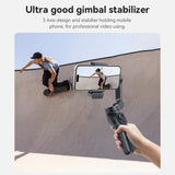 Yesido SF21 3-Axis Auto Face Tracking Gimbal Stabilizer – Built-in Camera / Fill Light/ 2550mAh Battery/ Bluetooth 5.0