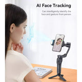 Yesido SF21 3-Axis Auto Face Tracking Gimbal Stabilizer – Built-in Camera / Fill Light/ 2550mAh Battery/ Bluetooth 5.0