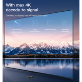 جهاز Yesido TV11 الذكي للتلفزيون 6 في 1 - 4K / USB / HDMI / WiFi / RJ45 - أسود