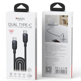 Yesido USB-C to USB-C Charging & Data Cable 60W 3m - Black