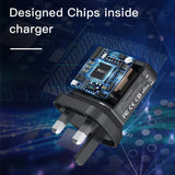 شاحن سريع Yesido YC29 PD بقوة 25 واط بمنفذ Type-C (قابس بريطاني)