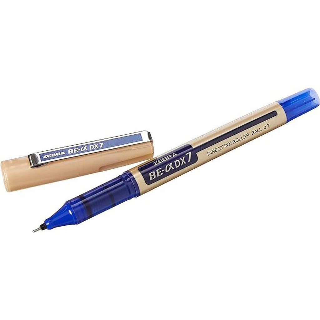 Zebra Dx7 Liq Ink Rollerball Pen - Blue Packet-Pens-ZEBRA-Star Light Kuwait