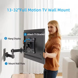 Zeno W118 Full Motion TV Wall Mount Brackets for 10-32 inch