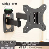 Zeno W118 Full Motion TV Wall Mount Brackets for 10-32 inch