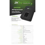 Zkteco Zk9500 Fingerprint Reader-Biometrics Attendance Machine-Zkteco-Star Light Kuwait