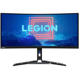Lenovo Legion Y34wz-30 - 34" WQHD Mini-LED Curved / Up to 1 ms / Up to 180Hz / USB 3.2 Gen 1 / USB-C 3.2 Gen 1 / HDMI 2.1 / DP 1.4 / LAN / Speaker / Eyesafe / Raven Black - Gaming Monitor