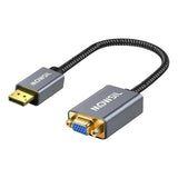 Mowsil DisplayPort to VGA Adapter - 1080p / Grey