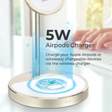 Promate 40W High Output Wireless Charging Station Gold
