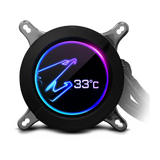 Gigabyte Aorus Liquid Cooler 280 Aio Rgb Liquid Cooler With Lcd Display Black