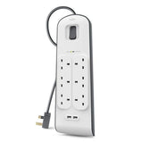 Belkin Surge Protector 6 Outlet 2 Usb 2.4A