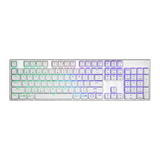 Cooler Master Sk653 Rgb Wireless Low Profile Mechanical Red Switch Keyboard Silver White