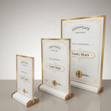 T-Type Leather Plastic Desk Sign A4 OPP Packaging