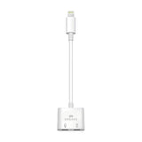 كابل محول من منفذ Lightning إلى منفذي Lightning للشحن والصوت