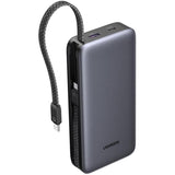 UGREEN 20000mAh 30W 1C1A Power Bank with 2×30W Built-in Cables