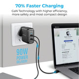 Promate 90W Power Delivery GaNFast Charging Adaptor