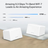 Mercusys BE9300 Whole Home Mesh Wi-Fi 7 System (pack of 2)