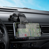 HOCO HW22 Precious wireless fast charging car holder(center console) - Black