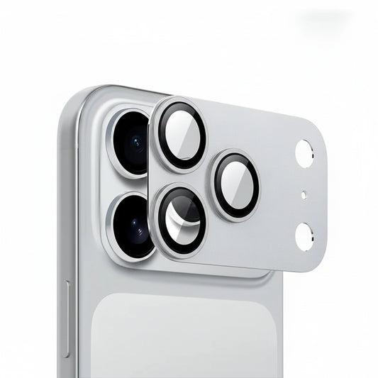 iENGAGE iPhone 17 Pro Titanium Alloy Camera Lens Protector - Silver