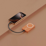 iEngage 10000mAh Semi-Solid Battery Wireless Charging Power Bank (Orange)