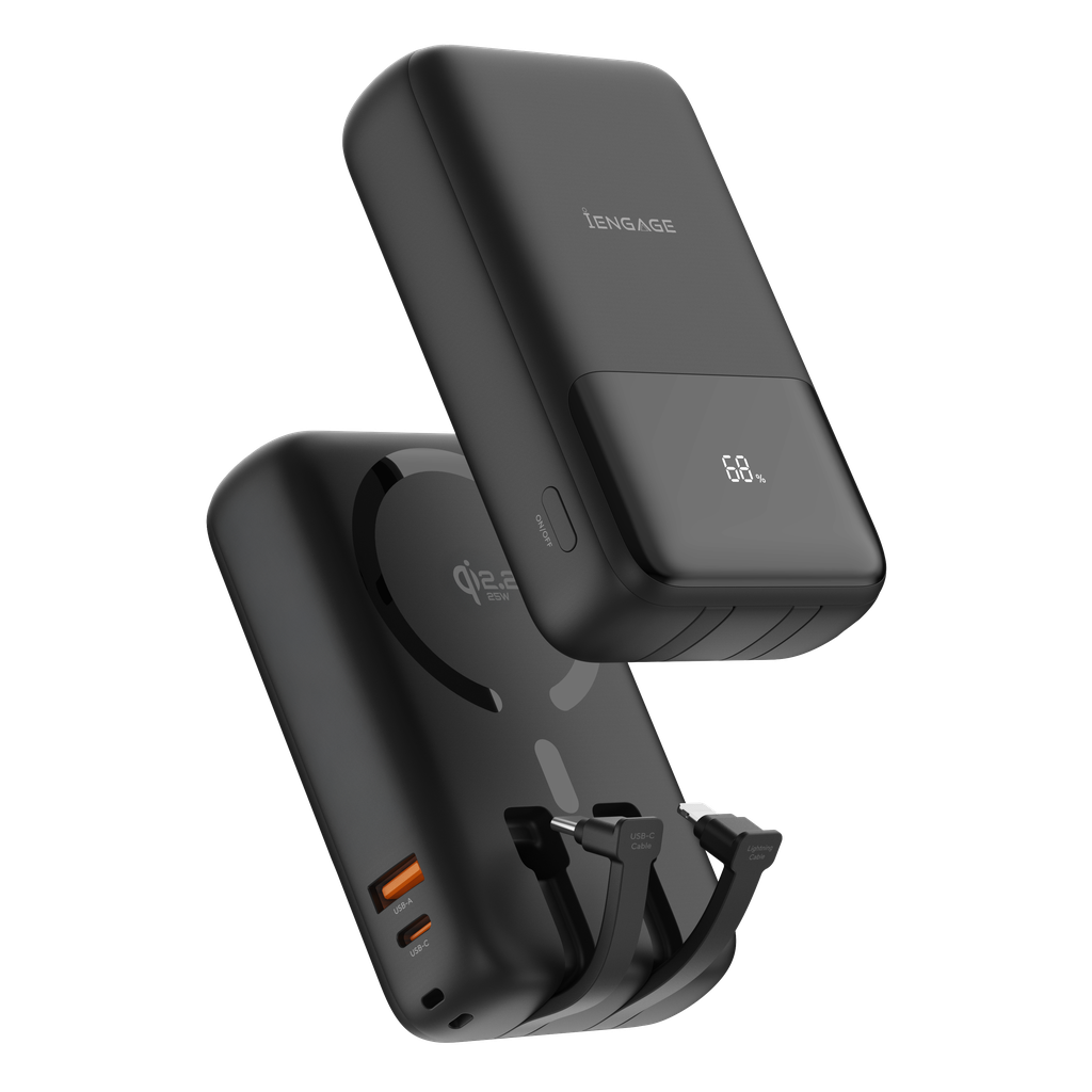iEngage Qi2.2 MagSafe 20000mAh 65W Compact Power Bank
