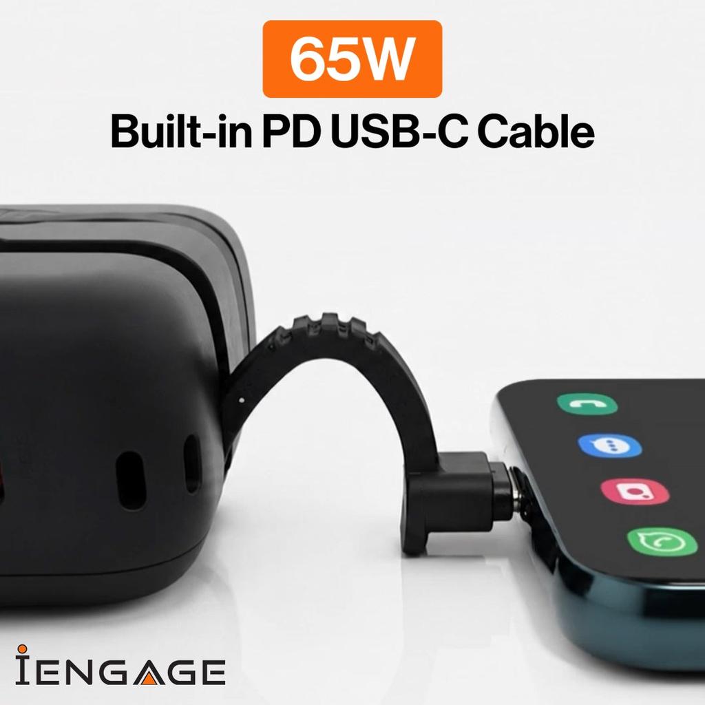 iEngage Qi2.2 MagSafe 20000mAh 65W Compact Power Bank