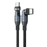 iENGAGE 240W Rotating Head USB-C Cable 48V 5A - Black