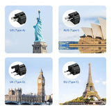 iEngage 45W Dual Usb-C Port Mini Universal Gan Power Adapter(Black)