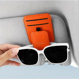 iENGAGE Orange Magnetic Car Sun Visor Storage Holder