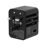 RavPower 4-in-1 3-Port PD GaN 25W Travel Adapter - Black