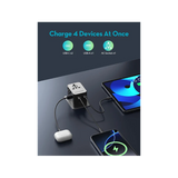 RavPower 4-in-1 3-Port PD GaN 25W Travel Adapter - Black