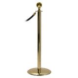Gold Stainless Steel Stanchion Post (90x32 cm) – Heavy-Duty Crowd Control Barrier Post