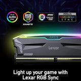 Lexar Ares RGB 32GB (2x16GB) DDR5 6800MHz CL34 Memory Kit - White