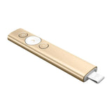 Logitech Spot Light Presentation Remote Wireless/Bluetooth High-Light & Magnify On Screen Cursor Control To Play - Gold