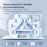 AXE5700 Whole Home Mesh Wi-Fi 6E System (3 Pack)