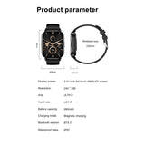 SIA SW 8002 Smart watch Jieli 7012, 2.01" Amoled BT call BLK