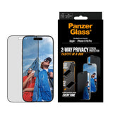 PanzerGlass Privacy Screen Protector Ultra-Wide Fit w. Fastfit In-A-Box iPhone 17 / 16 Pro