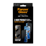 PanzerGlass Privacy Screen Protector Ultra-Wide Fit w. Fastfit In-A-Box iPhone 17 / 16 Pro
