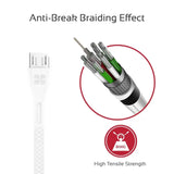 Promate High Strength USB-A to Micro USB Charging Cable