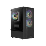 Aerocool Quantum Mesh V3 Rgb Mid Tower Case - Black
