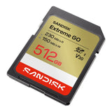 SanDisk Extreme GO 512GB SDXC UHS-I Memory Card Read Speed Up to 230MB/s