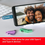 SanDisk Ultra Dual Drive Go 256GB Type-C & Type-A USB 3.2 Gen 1 Read Speed up to 400 MB/s - Navagio Bay