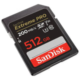 SanDisk Extreme Pro SD Card - 512GB / Up to 200MB/s