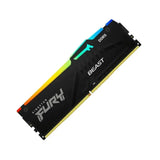 Kingston Fury Beast RGB 32GB (1x32GB) DDR5 6400MT/s CL32 Desktop Memory -Black