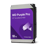 WD Purple Pro 18TB Surveillance HDD – 7200 RPM Class, SATA 6 Gb/s, 512MB Cache