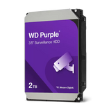 قرص صلب WD Purple بسعة 2 تيرابايت للمراقبة - 5400 دورة في الدقيقة، فئة SATA 6 جيجابت/ثانية، ذاكرة تخزين مؤقتة 64 ميجابايت، 3.5 بوصة، WD23PURZ 