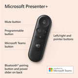 Microsoft Presenter + Presentation Remote Control - Matte Black